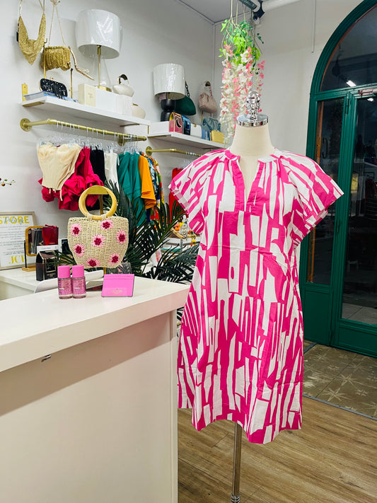 Pinch Printed Shift Dress