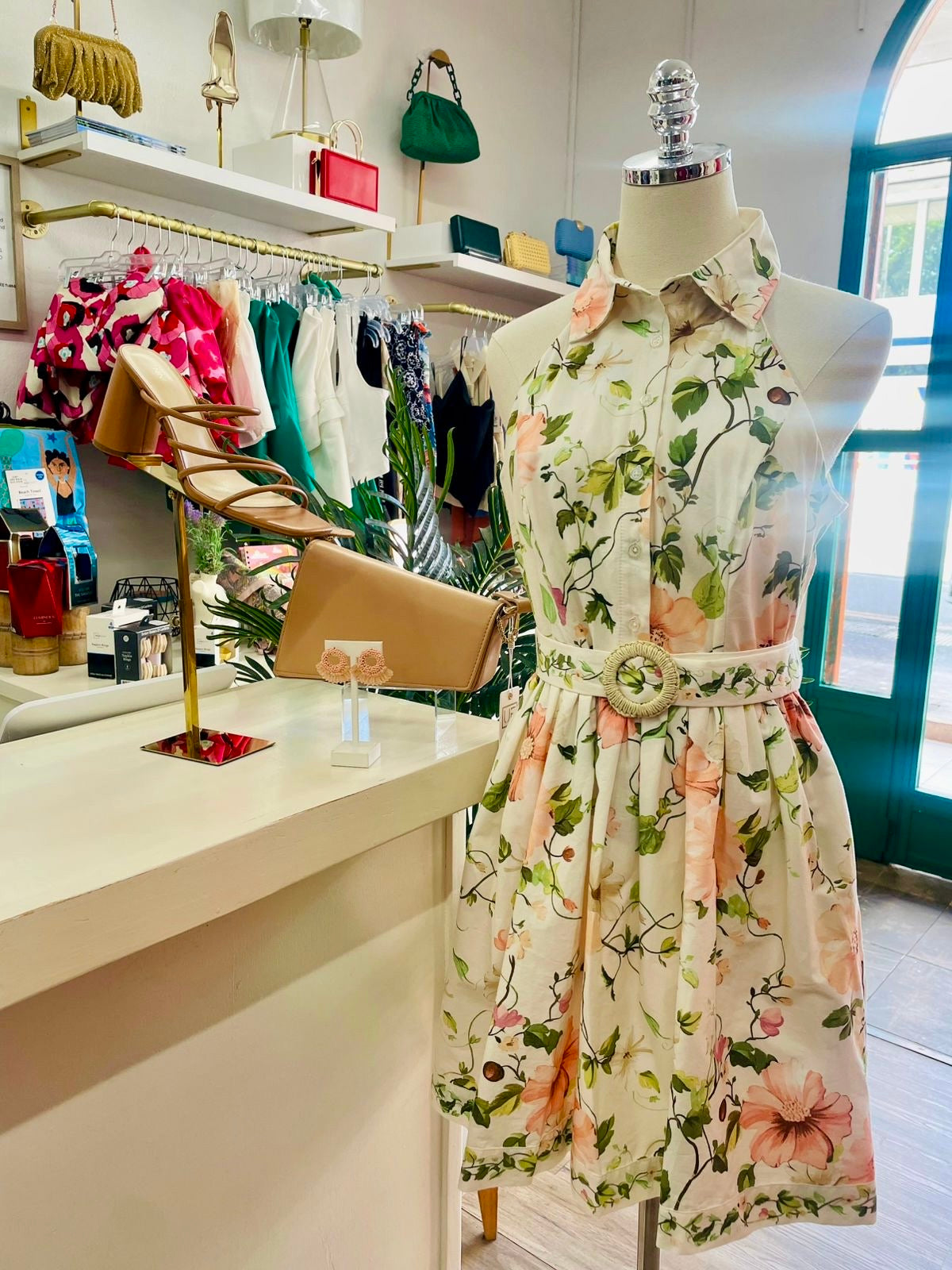 Taylor Halter Shirt Dress