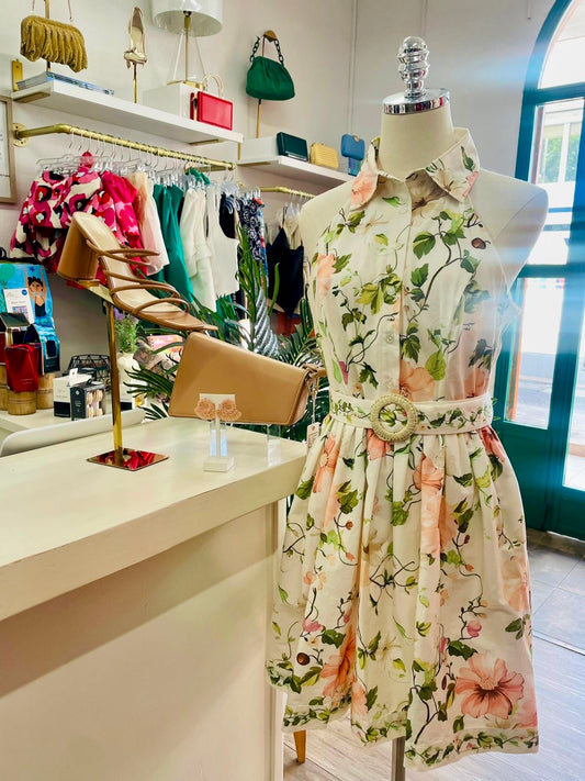 Taylor Halter Shirt Dress