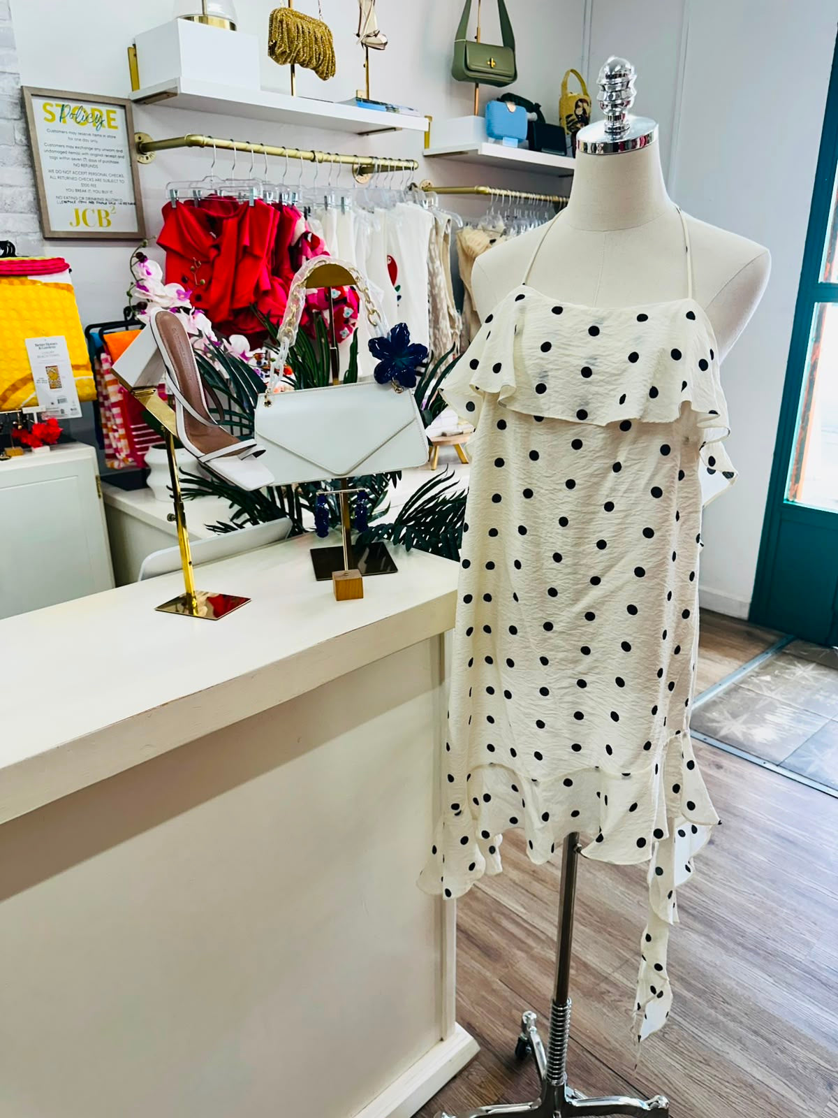 H&M Flounced Halter Dress