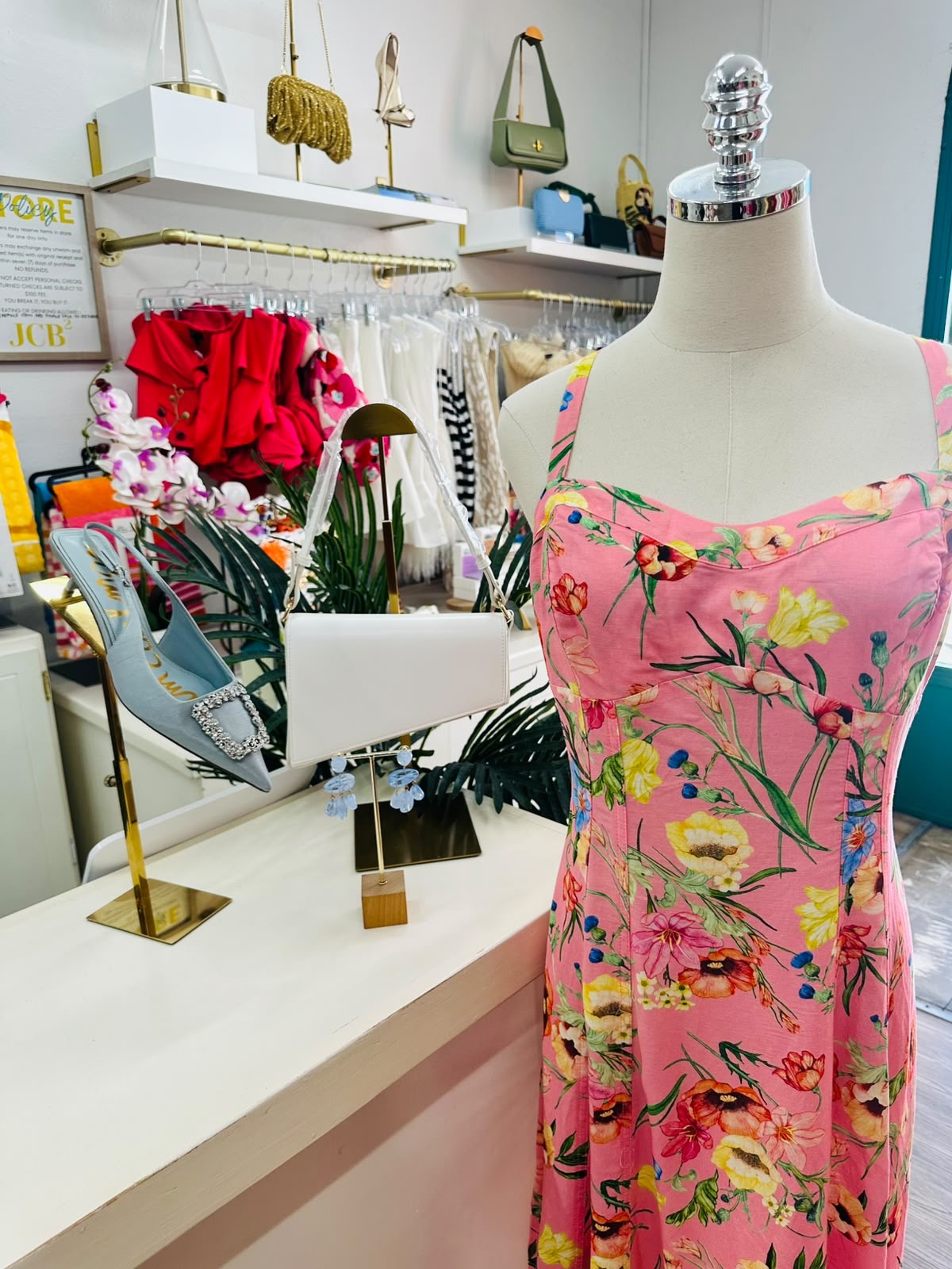 H&M Flared Linen-Blend Dress