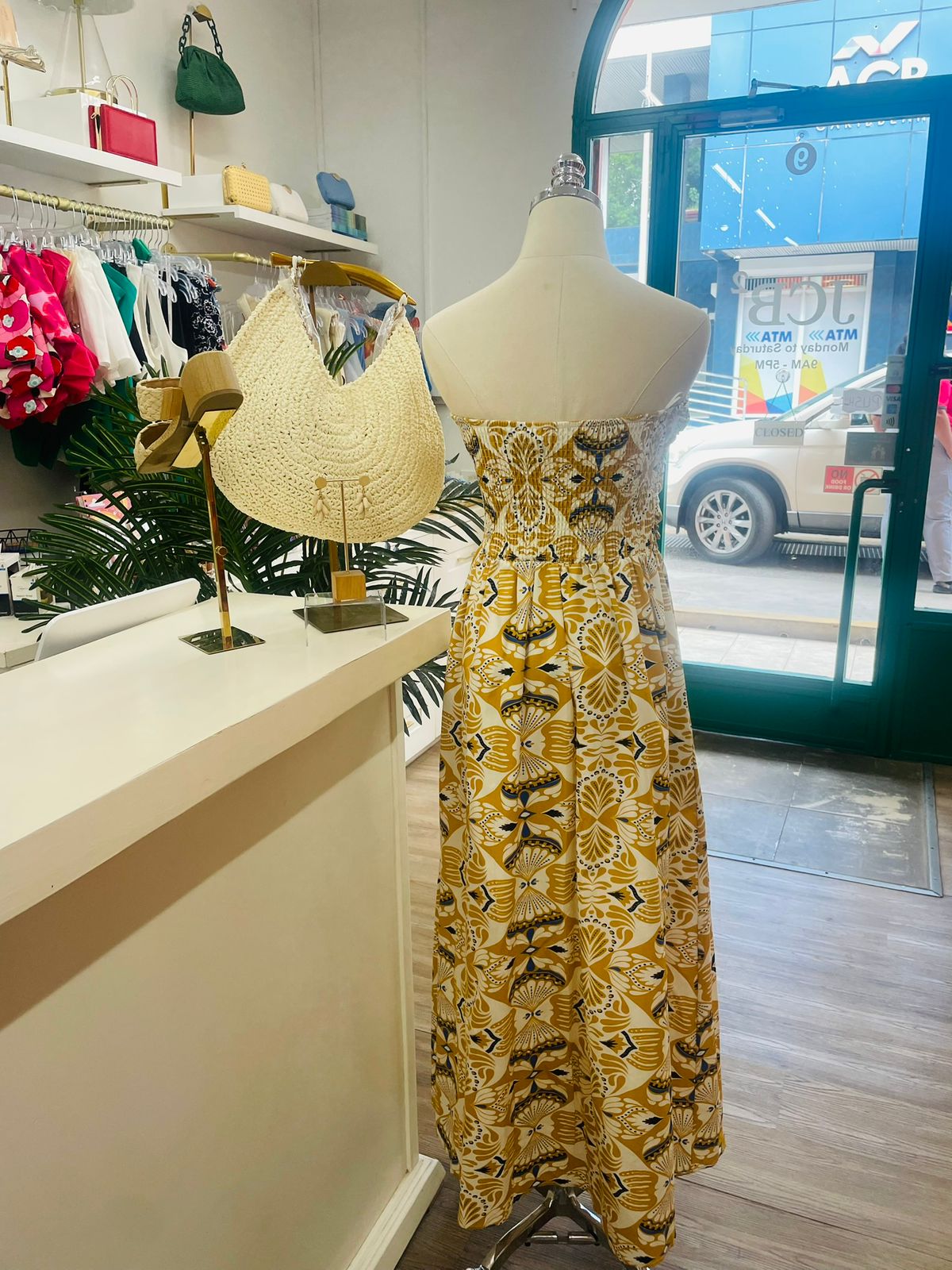MR Crescent Tube Midi Dress