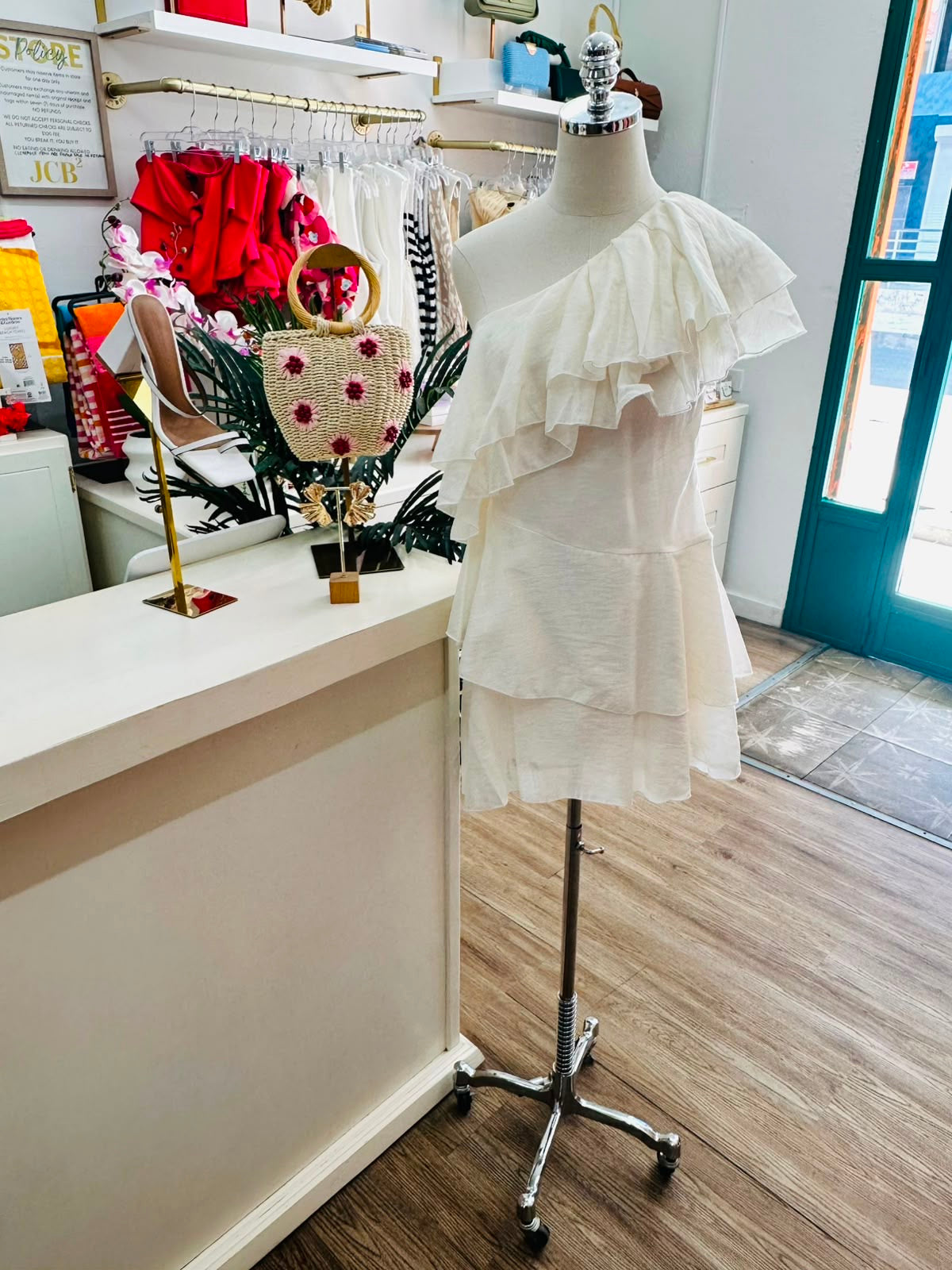 H&M Flounced One Shlder Dress