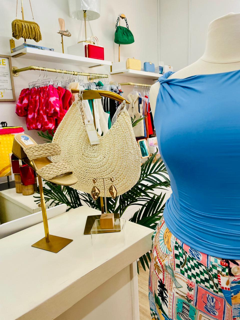 Nia Fraise Twist Shoulder Top