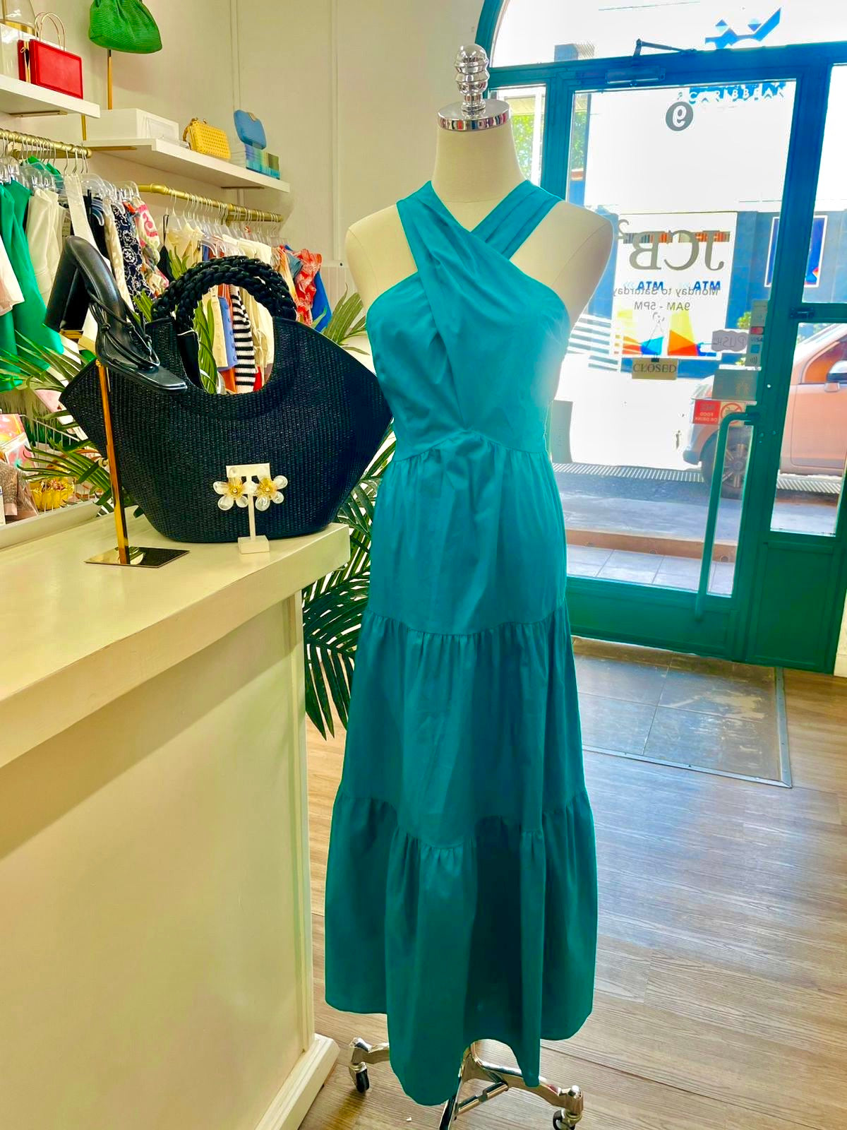 DM Morgan Halter Maxi Dress