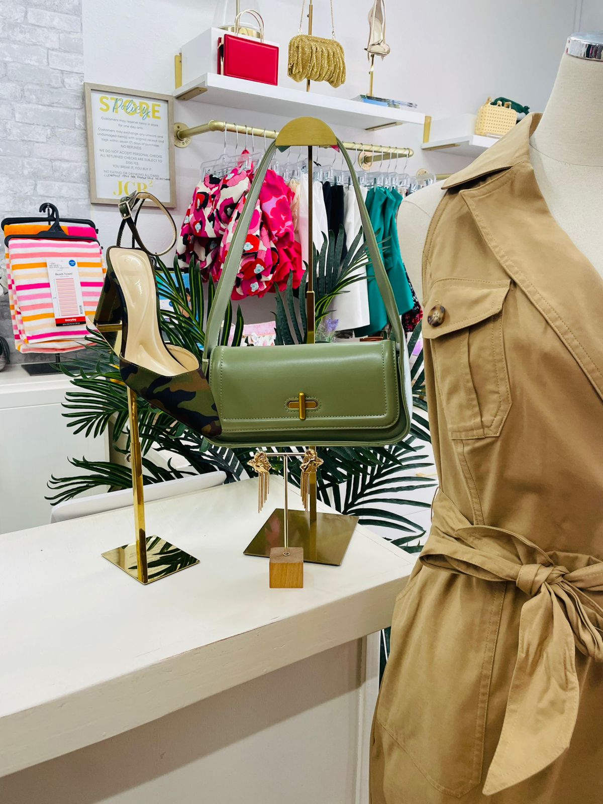 WHBM Trench Wrap Midi