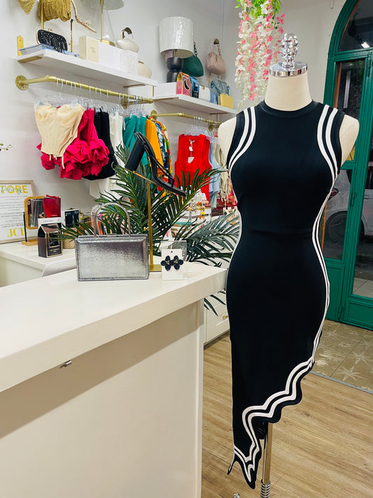 Rivir Asym. Bandage Dress