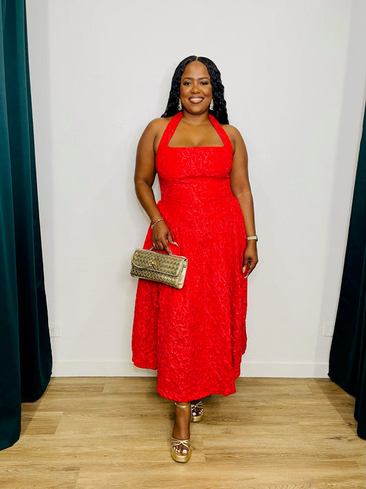 FN Jacquard Maxi Dress