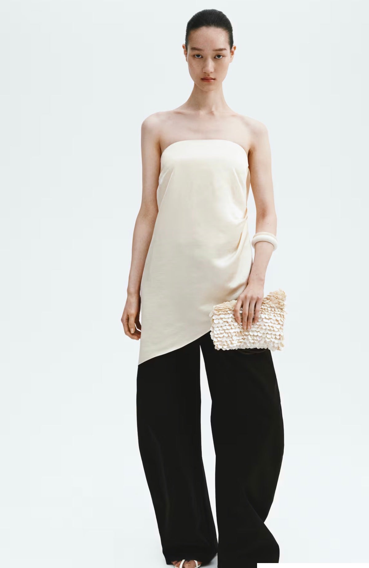 H&M Satin Bandeau Top