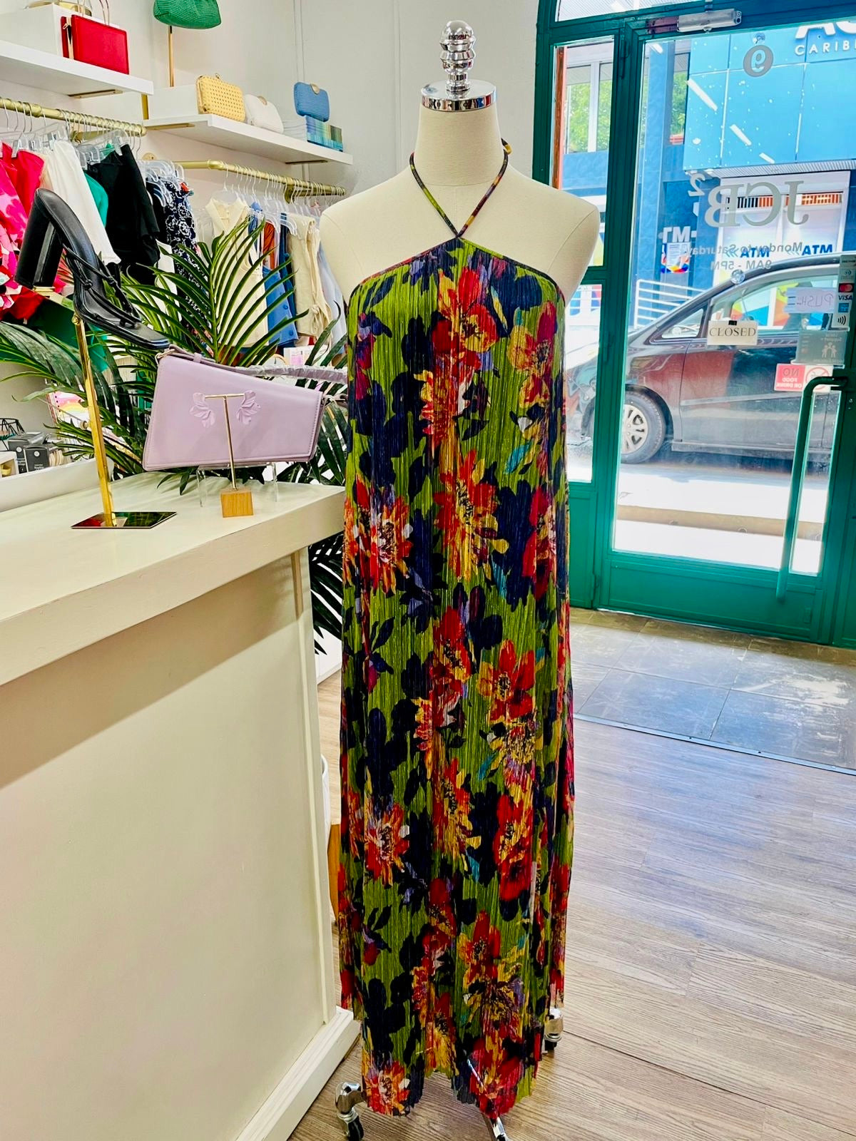 Betsey Halter Midi Dress
