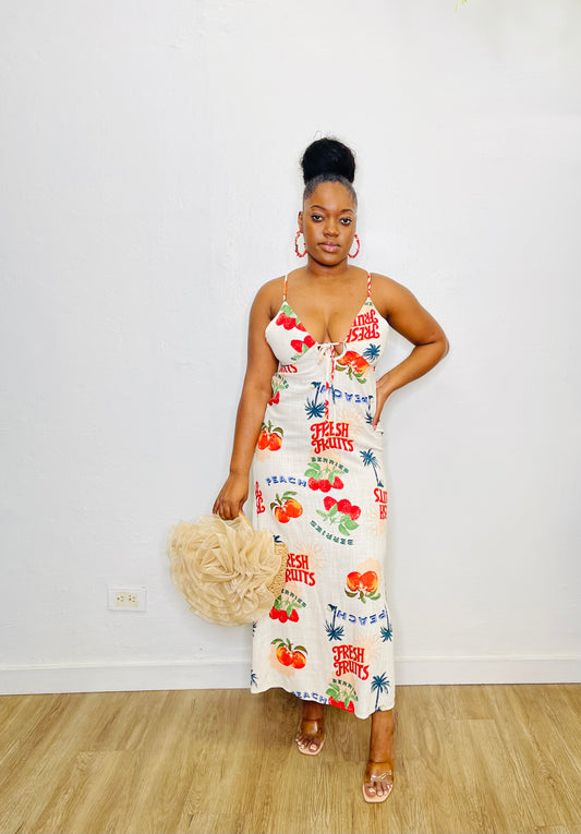 Paper Heart Midi Dress