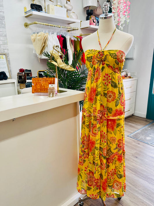 BTR Halter Maxi Dress