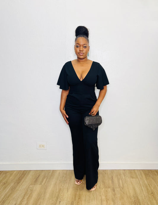FC Deep V Neck Jumpsuit