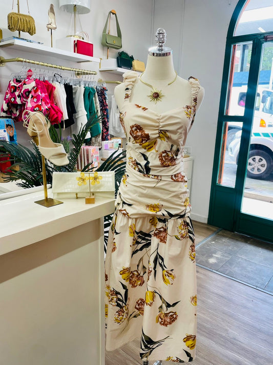 RRR Ruched Maxi Dress