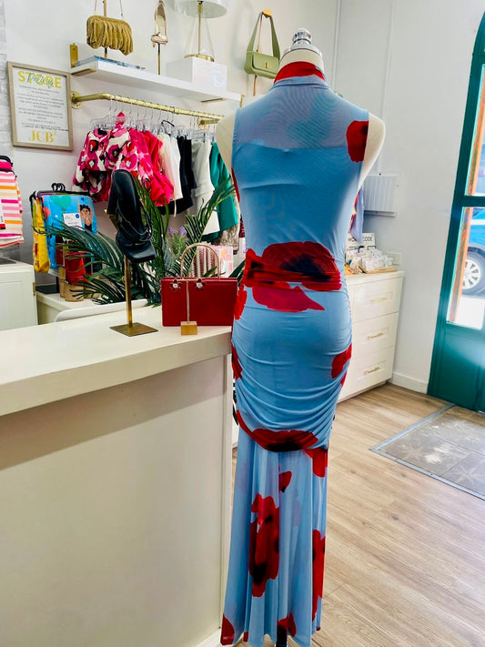 SJ Poppy Mesh Maxi Dress