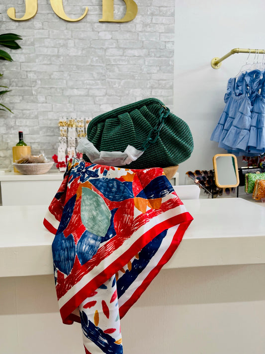 Scarves (Floral Print Silky Scarves)
