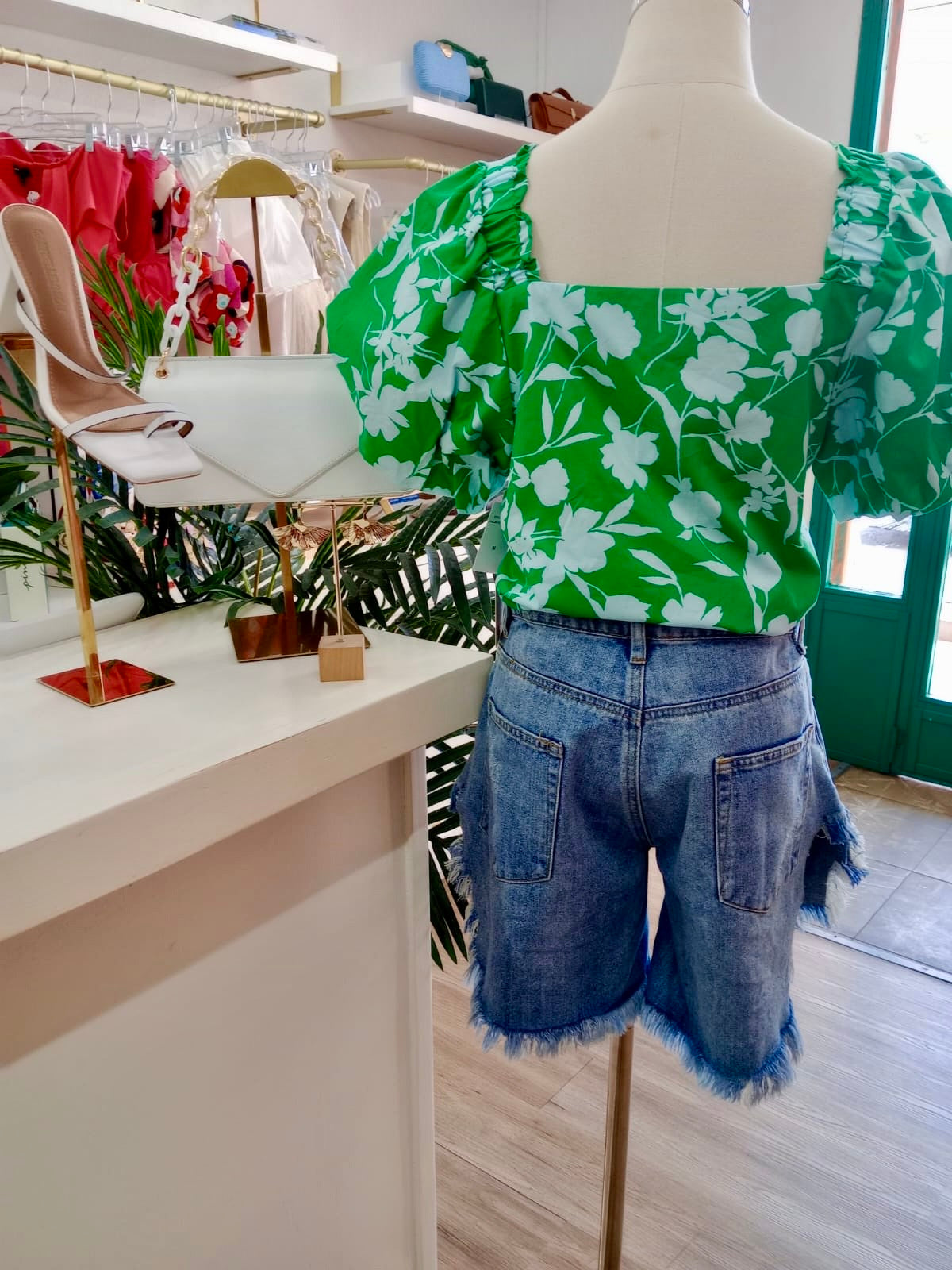 Cece Puff Slve Blouse