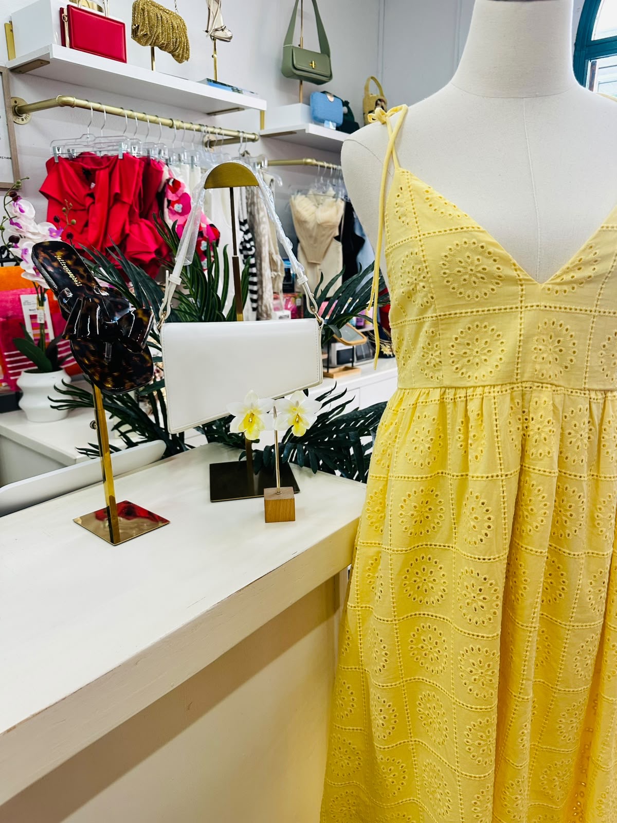 H&M Eyelet Maxi Dress