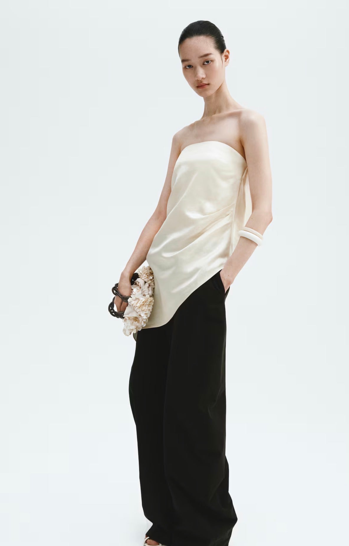 H&M Satin Bandeau Top
