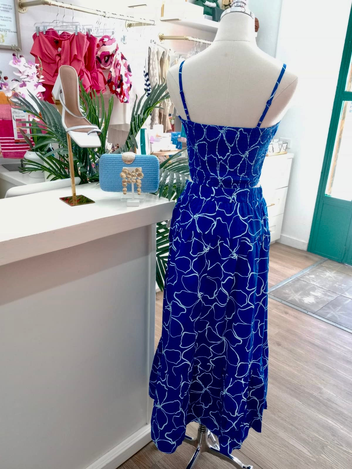 Japna Azul Skirt Set
