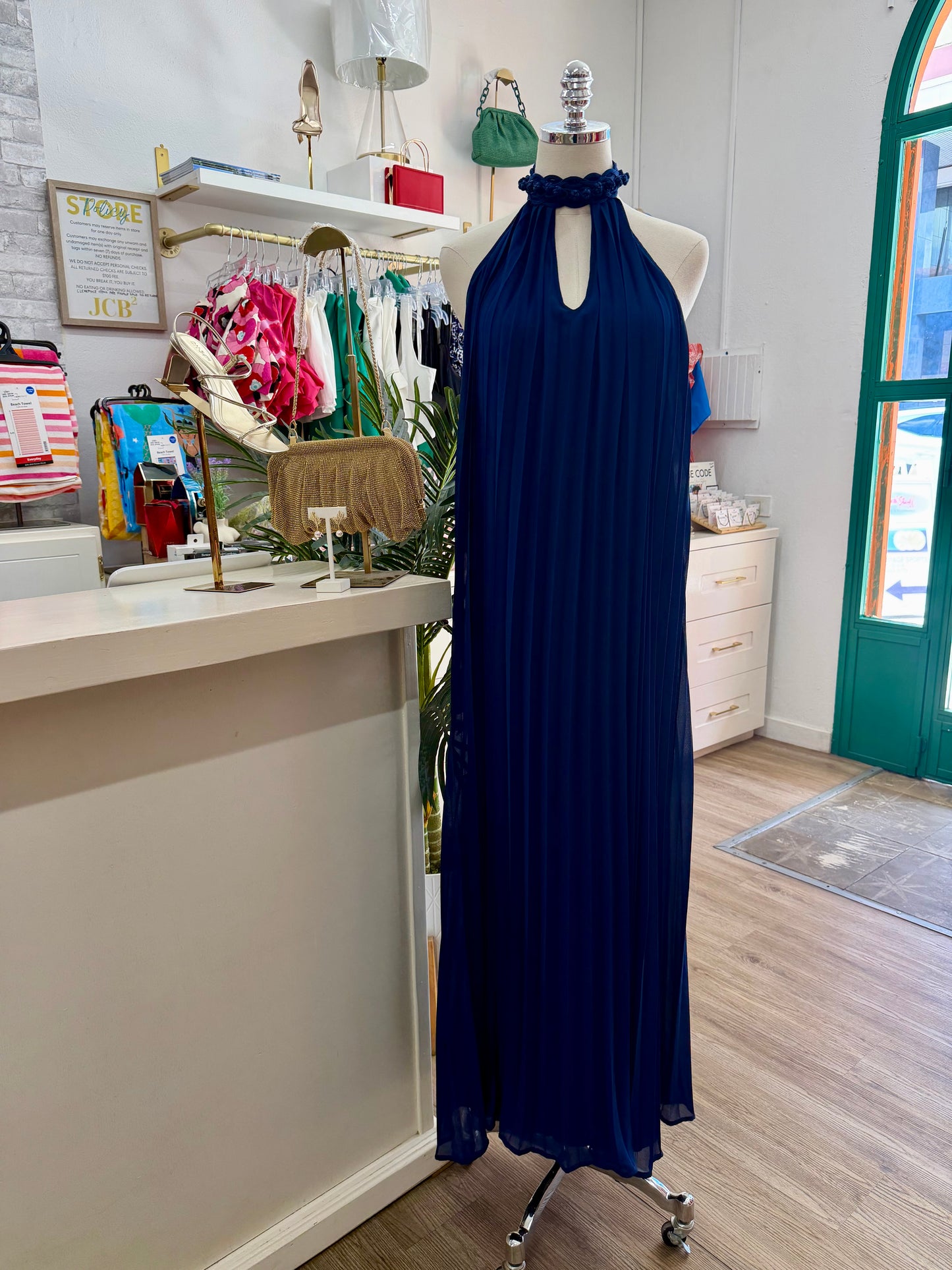 AQ Chloe Halter Maxi Dress