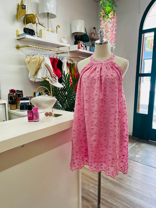 LL Textured Halter Dress
