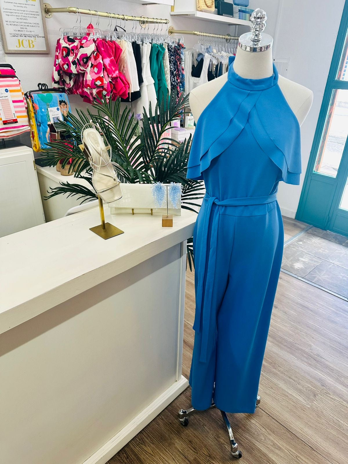 Bebe Selena Halter Jumpsuit