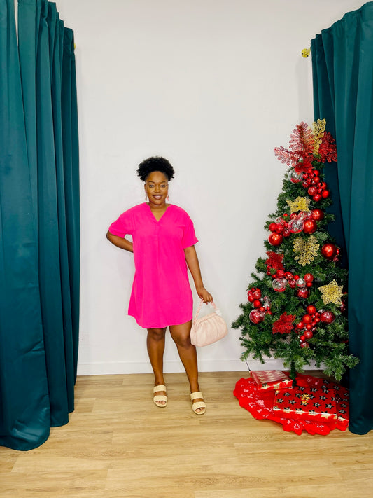 P.S Kate SS V Neck Dress