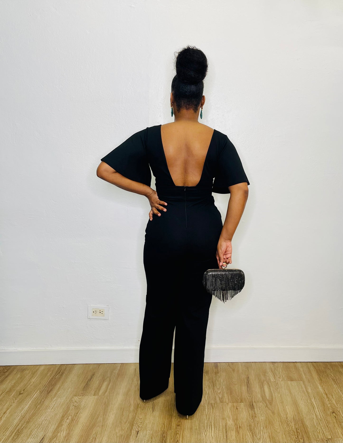 FC Deep V Neck Jumpsuit