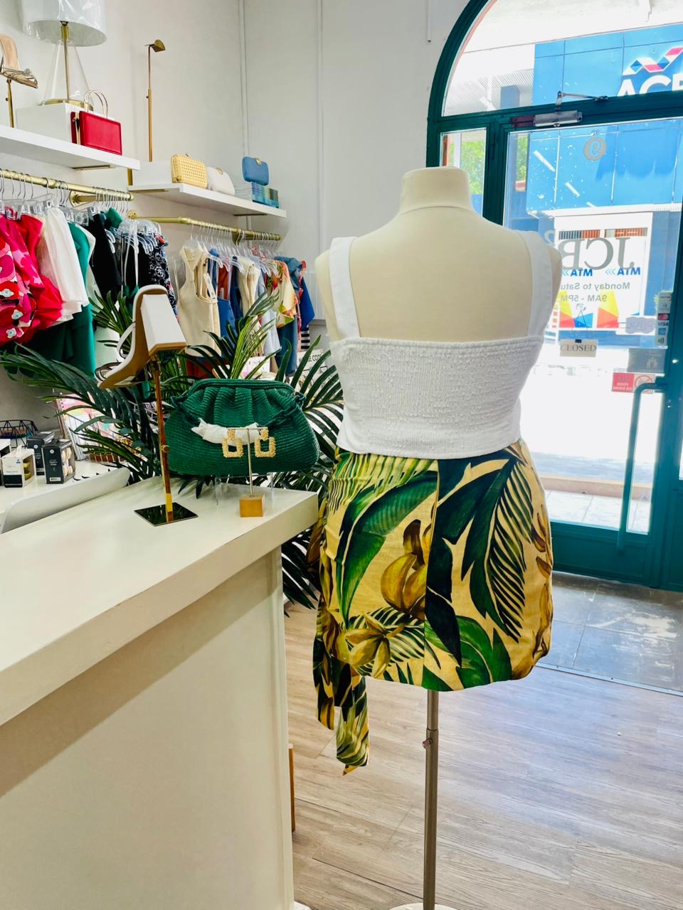 FR Linen Mini Skirt