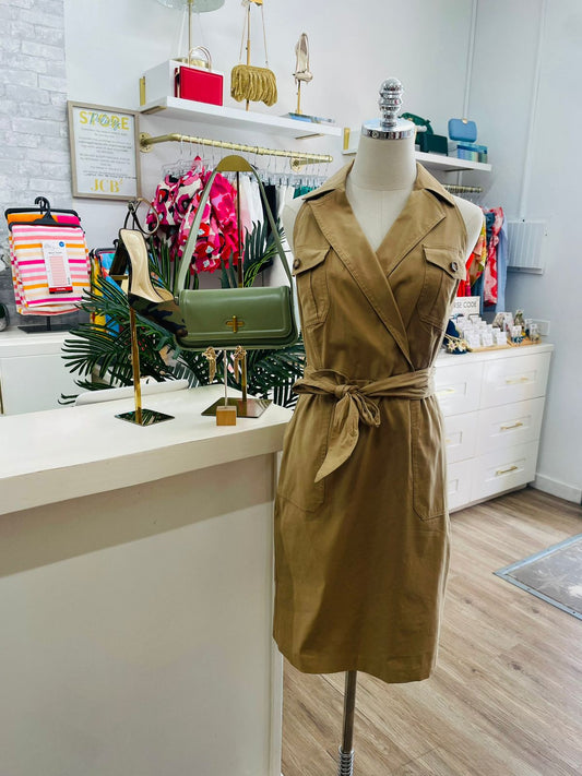 WHBM Trench Wrap Midi