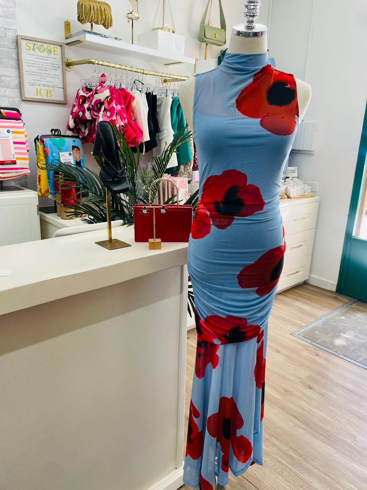 SJ Poppy Mesh Maxi Dress