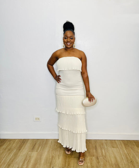 Mable Smocked Tiered Maxi Dress