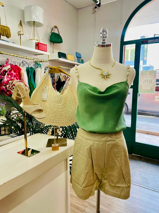 T/T Beaded Strap Top