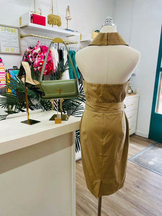 WHBM Trench Wrap Midi