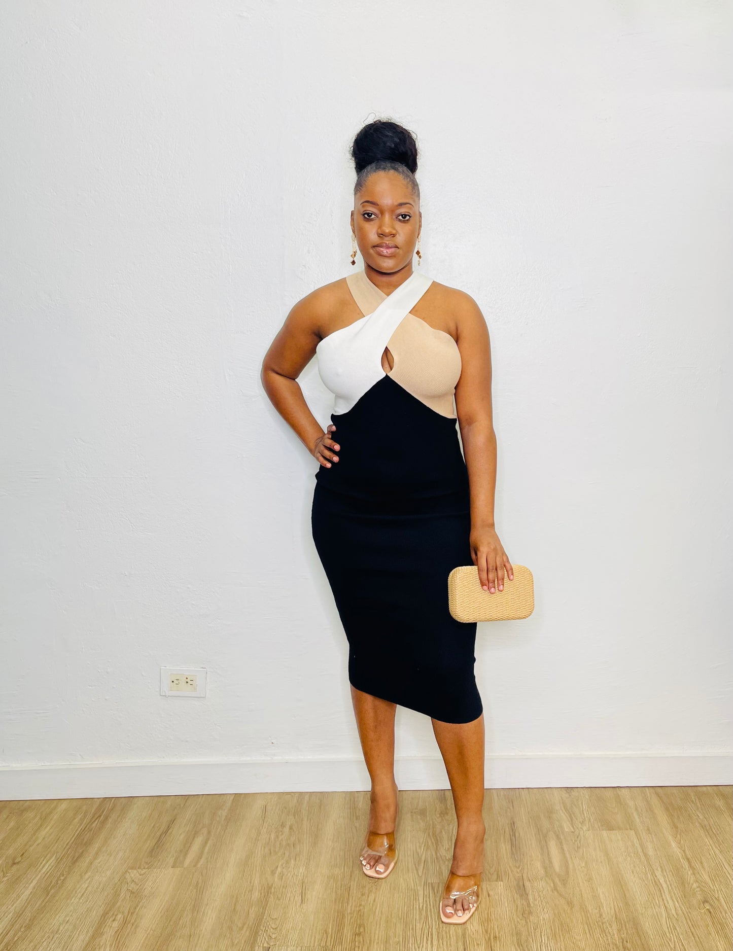 Fate Halter Ribbed Dress