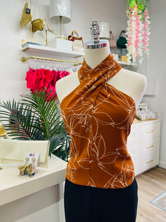 CK Oak Halter Top