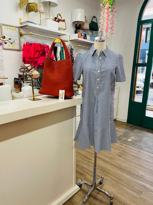 TH Ruffle Hem Shirt Dress