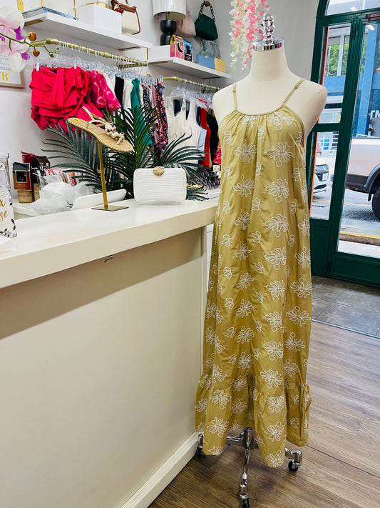DN Embossed Maxi Dress