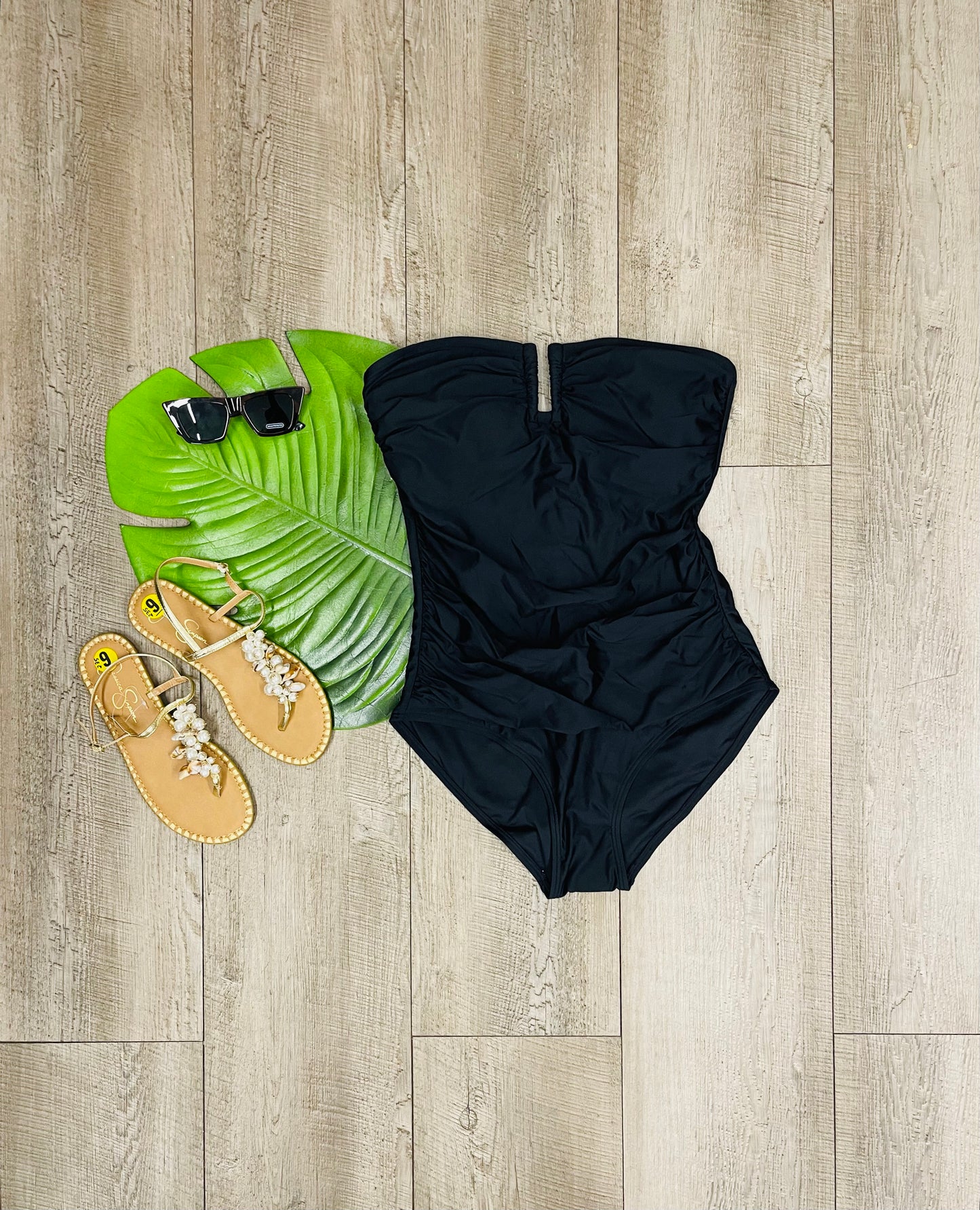 DKNY Key West Tube One Piece Swimsuit