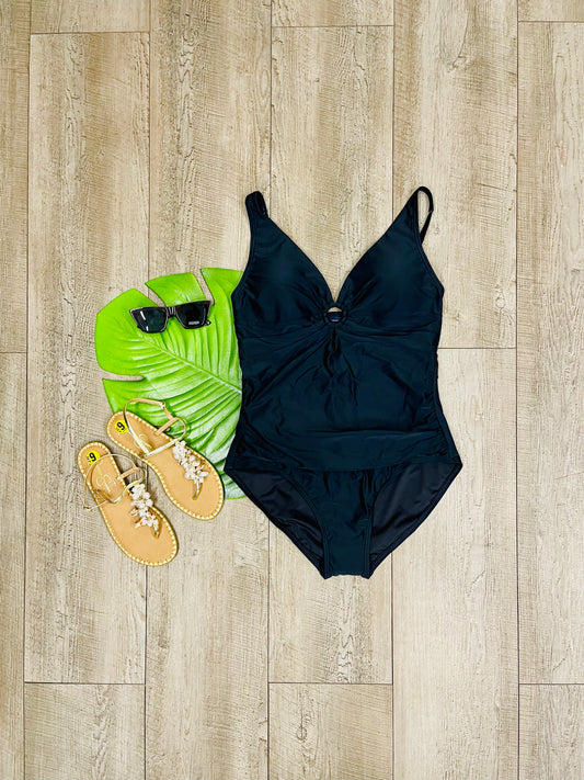 TH Kesha Keyhole One Piece Swimsuit