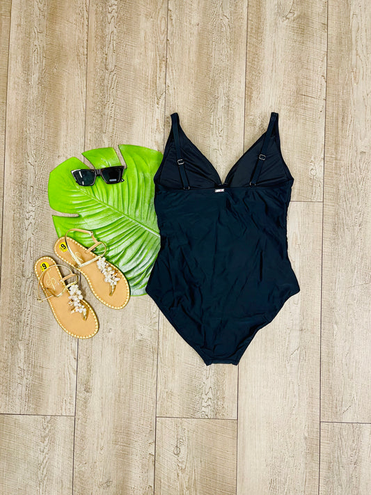 TH Kesha Keyhole One Piece Swimsuit