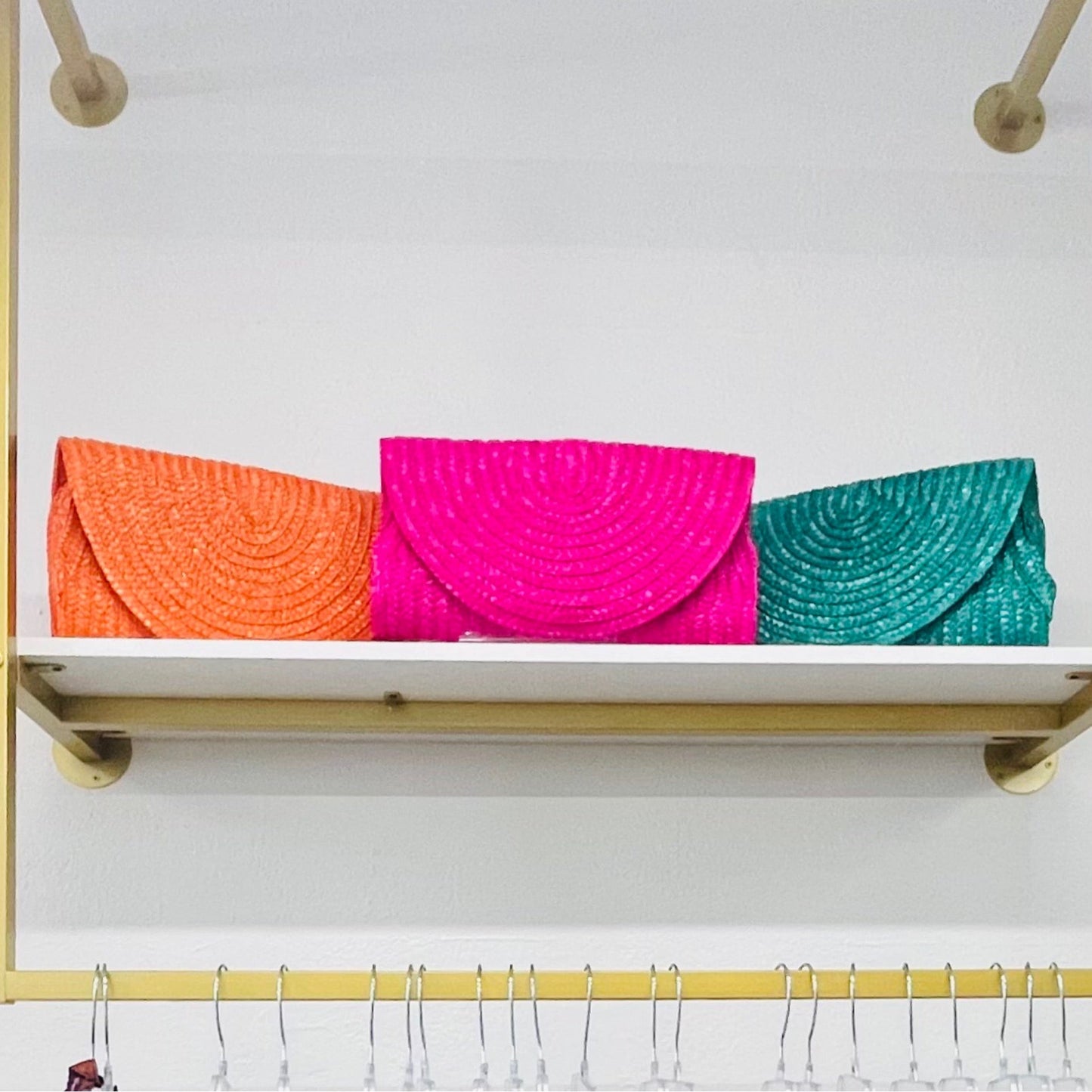 BC Large Straw Clutch 25569