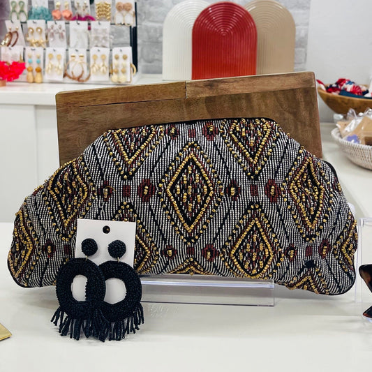 Wooden Frame Clutch GG42282-004